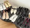 Velor Bowtie Mary Jane Ayakkabı Ayak Bileği Kayış Düşük Topuklu Elbise Ayakkabı Bale Daireler Ayakkabı Soafers Kadın Lüks Tasarımcı Parti Yemeği