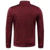 Pull à capuche pour hommes, pull respirant, élastique, tricoté, col montant avec fermeture éclair, manches longues, pour l'automne et l'hiver