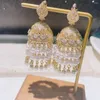 Dangle Earrings Trendy Drop for Women Wedding Party Dubai Bridal Jewelry Boucle d'Oreille Femme Gift E9766