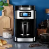 Coffee Makers Drip Coffee Machine Built-In Grinder Dripping Coffee Maker With Digital Display Brew Strength Control Automactic Coffee MachineL240105