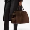 Sacos de noite de luxo Margaux 15 Estilo Clássico Bolsa de Couro Bolsa de Ombro LCU A Grande Capacidade Tote Commuting Row 230314