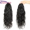 Cañas de caballo en el cabello humano Clail de la cola de caballo Clip en extensiones Brasileño Virgen Natural Natural Pony Tail Piezas para mujeres negras