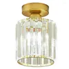 Plafonniers Yunyi lampes modernes pour cuisine salon lumière LED chambre couloir or balcon lampe en cristal