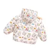 Daunenmantel Kinder Winterjacke Baby Junge Mädchen Tiger Print Baumwolle Kapuze Kinder Floral Warm Plüsch Parka Kostüm Mädchen Kleidung