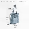 Sacos de noite Moda Lantejoulas Denim Mulheres Ombro Cintos Pequeno Sacola Designer Senhora Bolsas Casual Shopper Bolsas Y2K Feminino Sac 2024