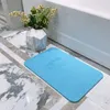 Tapetes antiderrapantes Diatomite Bath Mat 300400mm Secagem Rápida Tapete Higiênico Quick Dry WC Pebble Stone Pé Tapete no Banheiro Set 240105