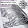 Bathroom NonSlip Mat With Suction Cup Round Hole Design Massage Ring Quick Drain Suitable For el Shower Room 240105