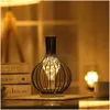 Nyhetsartiklar LED RETRO BB järnbord Vinebottle Copper Wire Night Light Creative El Home Decoration Desk Lamp Batteri Powered C4806 DHT6I