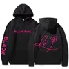 Erkek Hoodies 90'lar Kız Boy Blackpinks Kpop Kore tarzı Y2K Gotik Hip Hop Çift Çift Hoodie Sonbahar Kış Boyu Sleeve Sweater