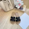 10a Top Qualität Sommer Strand Hausschuhe Sandale Flacher Absatz Mule Luxus Freizeitschuhe Echtes Leder Männer Frauen Sliders Sandale Designer Slides Dame im Freien Slipper Geschenk