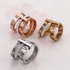 Stainless Steel Ring Rose Gold Roman Numerals Rings Fashion Jewelrys Women's Wedding Engagement Jewelry242E