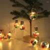 Stringhe 2024 Decorazioni per l'albero di Natale Lampadine Luci natalizie Stringhe per interni Noel Accessori per la camera Luce 417