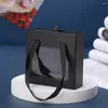 Jewelry Pouches For Girl Transparent Paper Wedding Withdrawable Engagement Display Ring Box Earrings Storage Packaging