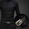 Ceinture en cuir véritable ceintures hommes ceinture femmes ceinture grande boucle lisse classique hommes ceintures femmes ceintures AAA006217W