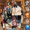 رجال الرجال 3D Cube Sweatshirts Men Geometry Hoodie Print Colorful Hoody Usisex Hip Hop Pullover Fashion Tops عالية الجودة