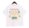 Marca de luxo verão rhude camiseta homens mulheres designer camisa teeshort manga t-shirt secagem rápida respirável tops rh camisa casual polos high street hip hop92U3