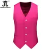 Gilet hommes mode décontracté de haute qualité couleur unie mince grande taille bureau d'affaires gilet hommes marié robe de mariée costume gilets 240104