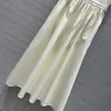 1222 XXL 2024 Spring Autumn Runway Sukienki sukienka Sukienka dla kobiet sukienka White Green Empire Mash
