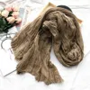 Japanese Style Linen Cotton Tassel Scarf Men For Bufandas Solider Color Spring Autumn Warm Soft Kroean Scarves 2112312150