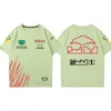 2024 New F1 racing suit T-shirt Team Summer Short-sleeved T-shirt with mens custom plus size