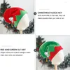 Berets 2PCS Flannel Bell Caps Modne urocze akcesoria do nakrycia głowy (czerwony zielony)