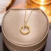 Designer Screw Pendant Necklace Love Series Fashion Luxury Jewelrys Carer Original Trendy 18K Gold Diamond for Women Men Necklace Silver Jewelry Necklaces 6HR0