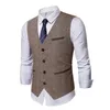 Sleeveless Men Vest Retro Waistcoat Men's Coats Man Coat Male Clothes Jackets Clothing Tactical Padded Mens Vests Golf 240104