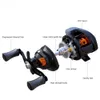 GLS Lightweight Spool 6.3 1 Gear Ratio Metal Fishing Wheel Baitcasting Reel 8kg Max Drag Saltwater High Speed Fishing Reel 240104
