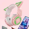 Auriculares para teléfono celular YK-069 Fox Ear Fone Auriculares Bluetooth Auriculares inalámbricos para juegos con micrófono Auriculares sobre la oreja Auriculares deportivos para niña Regalo lindo YQ240105