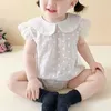 Barboteuses LILIGIRL Summer Baby Body Body Enfant Filles One Piece Broderie Vêtements pour bébés