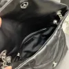 Lyxkedja puffer designers axelväska män kvinnor mode handväska äkta läder pochette väska toppkvalitet kuvert handväska resor crossbody tyg koppling väskor