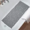 NonSlip Bath Tub Shower Mats Pebble Shape Machine Washable Bathtub Mat With Drain Holes Suction Cups For Bathroom 240105