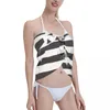 Flaga strojów kąpielowych Brittany Breton Sexy Women Beach Bikini Cover Up Wrap szyffon pareo nor ups spódnica