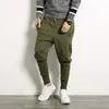 Calças masculinas cintura elástica hip hop harem homens casuais corredores 2024 outono moda harajuku carga streetwear homens sweatpants 5xl-m