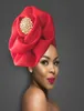 Trendy Women Big Flower Turban Hat Fashion Muslim Hijab Caps Diamonds Head Wrap Ladies Bandana Chemo Cap African Hat 2208155803866