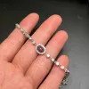 Bländande silver opal armband för daglig slitage 5mmx7mm färgade naturliga opal armband fortsätt att lysa 3 lager 18k guldplätering smycken