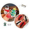 Hair Accessories 10Pcs Christmas Headwear Set Tree Bow Hairpin Cute Children Clip Holiday Gift Mini Party Decoration