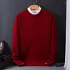 Männer Pullover 2024 Kaschmir Pullover Oansatz Pullover Lose Übergroßen M-5XL Gestrickte Unten Hemd Herbst Winter Koreanische Casual Männer Top