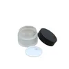 Bouteilles de stockage 15 pièces pots cosmétiques vide verre gel maquillage conteneur noir aluminium couvercle emballage pots de crème rechargeables 5G 10G 15G 20G 30G