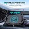 Wireless Chargers 15W Qi Wireless Car Charger Car Mount for Galaxy Z Fold 4 Fold 3 Flip 4 2 5G 14 13 12 Auto Clamping Fast Charging YQ240105