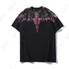 Designer Mens T-shirt Summer Luxury T-shirt Mb Tops Classic Phantom Wings Plumes colorées Lightning Blade T-shirt à manches courtes Designers Tshirt