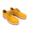 Winter Waterproof Mens Casual Sneakers Hiking Nubuck Leather Yellow Brown Black Outdoor Lace-up Derby Safety Shoes for Men