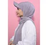 Musilm – Hijab en mousseline de soie pour femmes, avec casquette de Base, Sports d'été avec HIjabs, prêt à porter, Sport instantané, 220610gx9343033