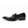 Классические мужские туфли из крокодиловой кожи из натуральной кожи, элегантные мужские свадебные модные туфли без шнуровки, формальные туфли Sepatu Pria
