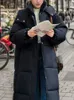 여성 트렌치 코트 재킷 재킷 유행의 단색 긴 후드가있는 우아한 한국 버전 통근 따뜻한 파파 의류