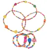 Collane con ciondolo 6 pezzi Set di gioielli per bambini di moda Amante in legno Cuore Perline Collana Bracciale Set per ragazze Regalo per bambini (Pesce a cinque stelle