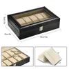 61012 20 Slots Wrist Watch Box Watch Holder Storage Case Organizer PU Leather Watch Display Box regalos para hombre 240104