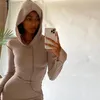 Hot Sell Designer Women Urban Sexy Dresses Long Sleeve Hooded Tshirts Plus Size S M L XL XXL XXXL