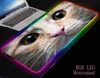 Muskuddar handled vilar mrg vit katt möta stora mousepad nonskid gummi republik av spelare spel pad laptop anteckningsbok skrivbord matta 6168511