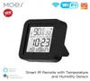 Moes WiFi Tuya Smart IR Controle Remoto Sensor de temperatura e umidade para ar condicionado TV AC funciona com Alexa Google Home6871185